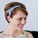 French Blue Eiffel Tower Headband