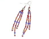 3 strand crystal earrings