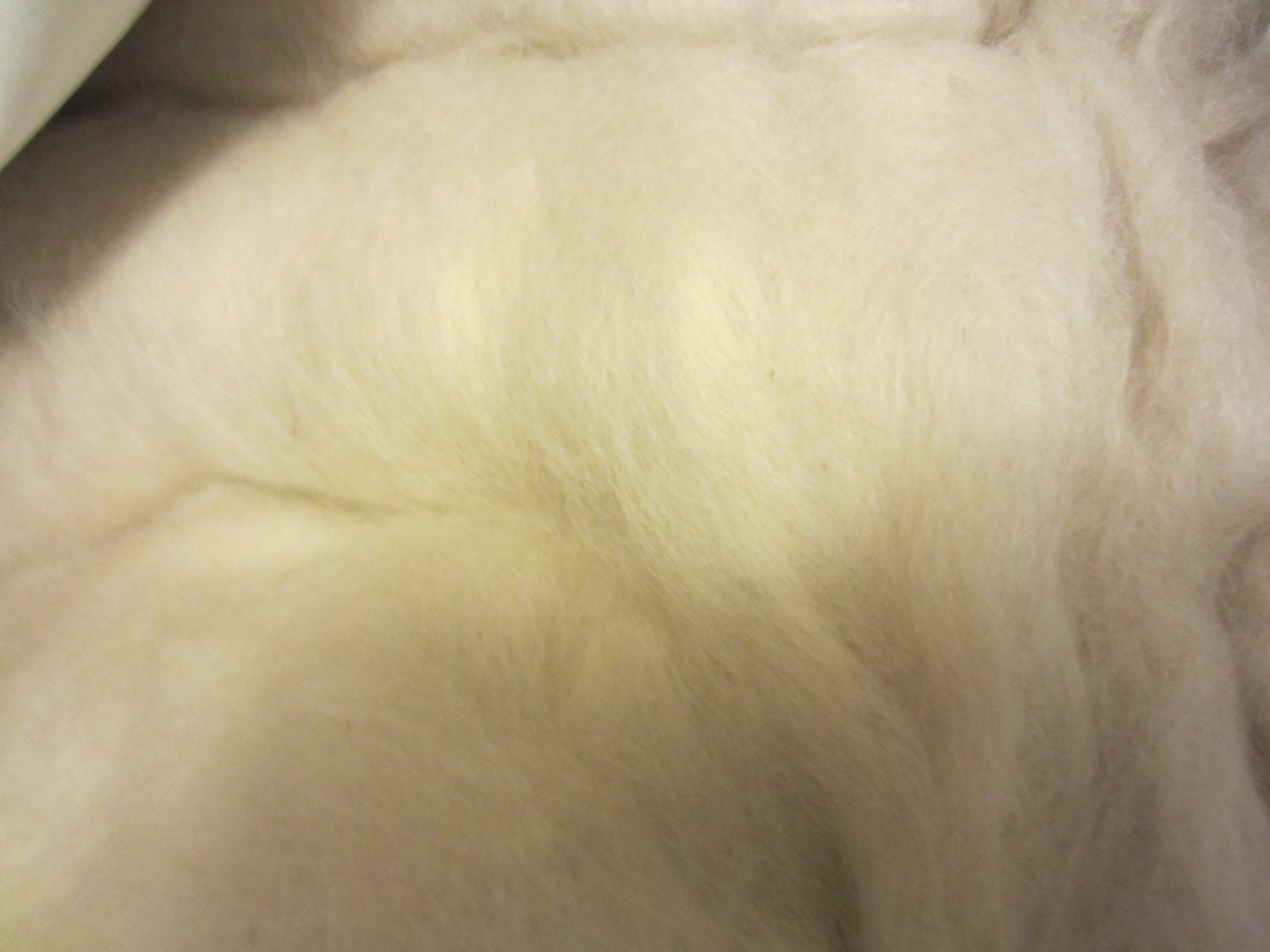 Suri Alpaca Rovings for Spinning, Price per ounce, Natural Creamy Off-white Fiber