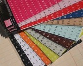 Mini Alphabet Stickers - My Little Shoebox - 12 Packages - Rainbow of Colors