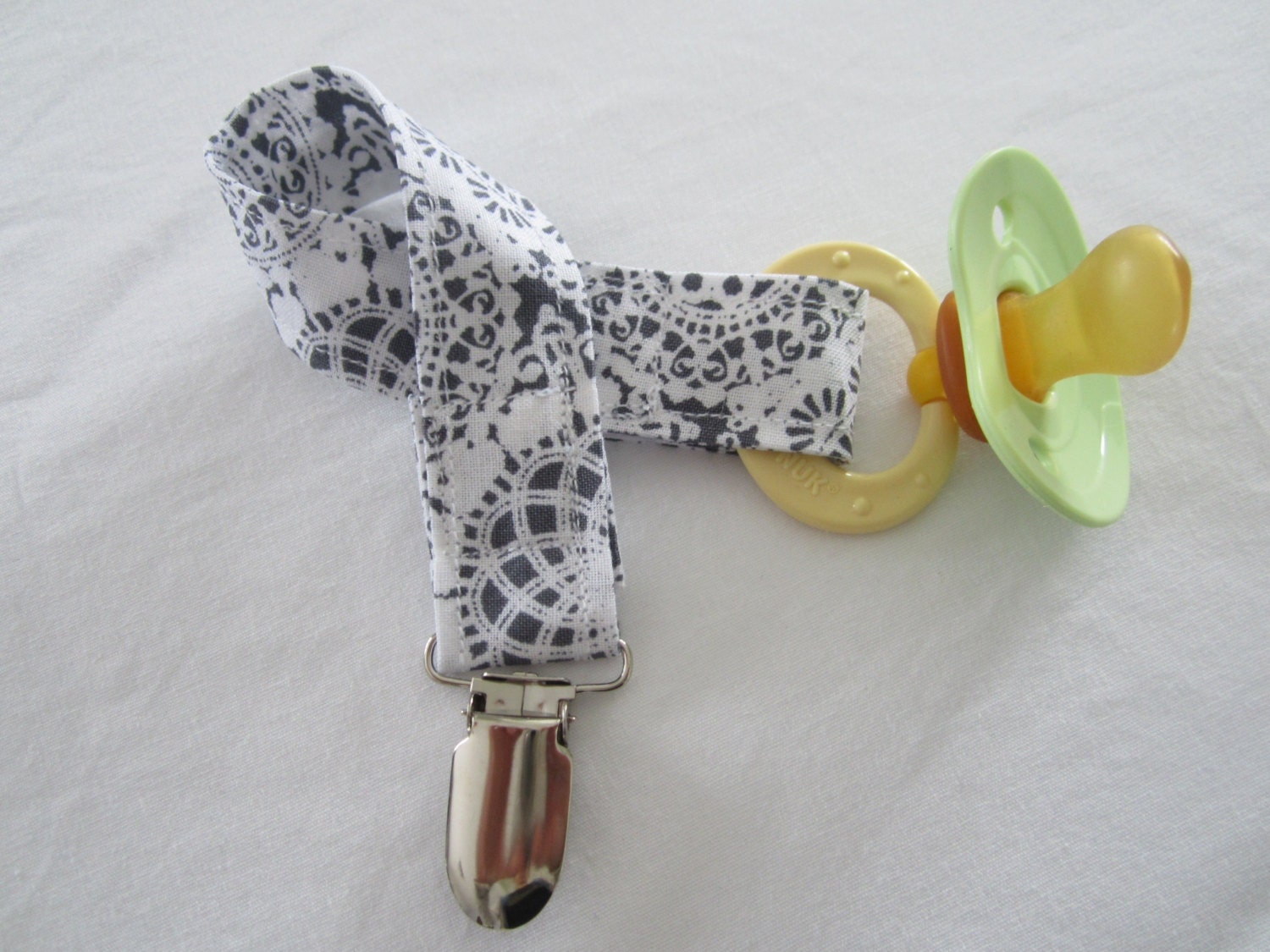 Lace Pacifier Clip
