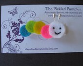 Caterpillar Felt Clip