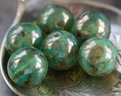OCEANIC .. NEW Picasso Czech Glass Druk Beads (3291-10)