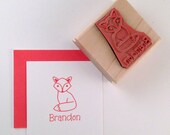 Fox Personalized Rubber Stamp