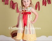 Girls Dress, Ruffled Sun Dress in Market Day