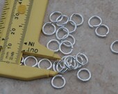 Sterling Silver plated jump rings in a heavy weight