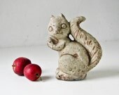 Small Cement Squirrel - Garden Decor