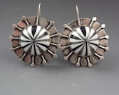 Vintage Lucite Cabochon Earrings