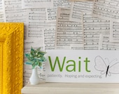 Wait 8x20 Gallery Wrap Canvas Art Print