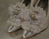 Marie Antoinette White Ruffle Princess Heels