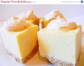 SALE Julie's Fudge - LEMON MERINGUE Pie with Nilla Wafer Crust & Handmade Meringue Cookie Toppers - 6 Pieces (Over 1/2 Pound)