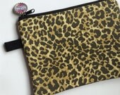 Cheetah Leopard Medium Clutch/ Mini Tablet or e Reader Case