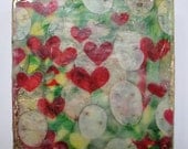 Love Pops Up, encaustic painting