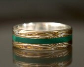Mokumé Gane and Malachite Inlay Ring