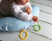 Organic Luna Tummy Time Pillow, Whale Watch