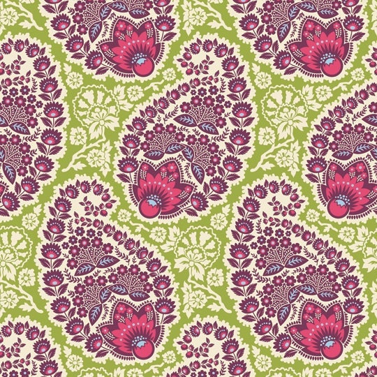 Custom listing for twentytwobaby: Joel Dewberry Heirloom JD55 Amethyst Paisley, 1.25 yard
