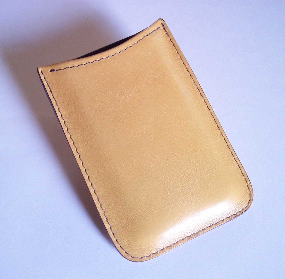 BlackBerry Z10 Leather Case - Yellow Leather Phone Sleeve