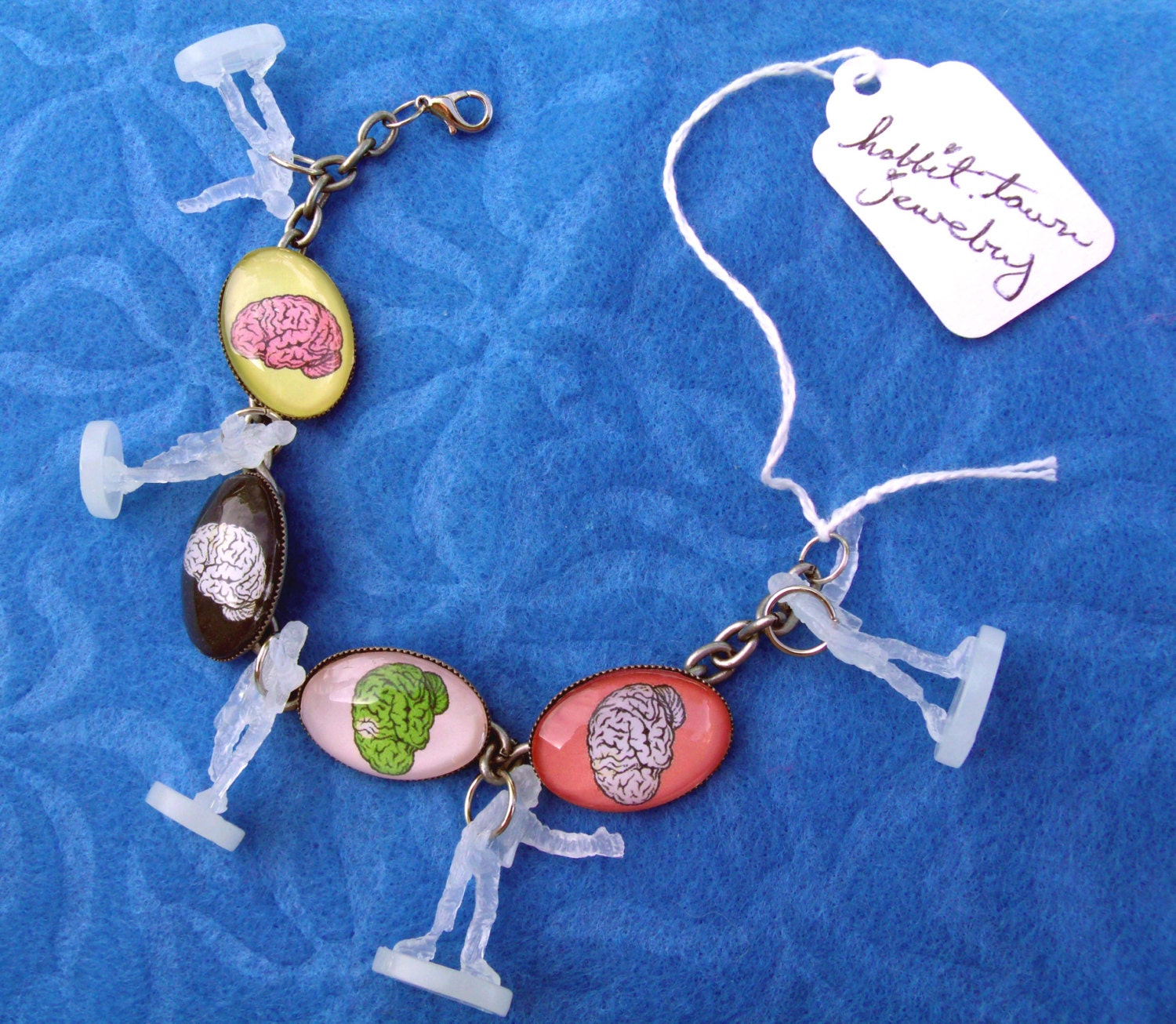 Glow in the Dark Zombie Charm Bracelet
