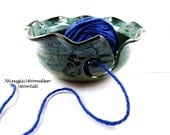 Pottery Yarn Bowl, large, ceramic knitting bowl (in stock No.14)