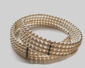 Vintage Pearl Wrap Around Choker Necklace