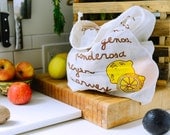 Cotton Produce Bags in Lemon