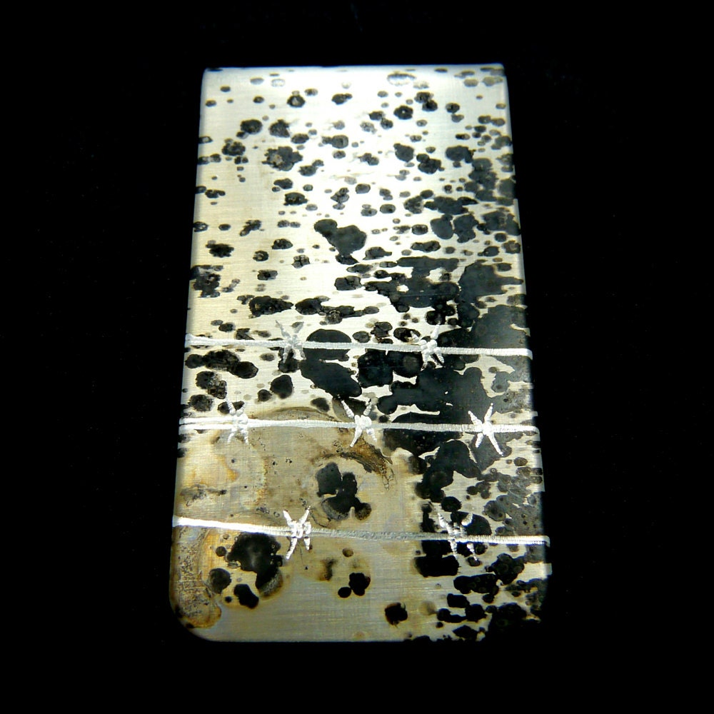 SKULL & BARBED WIRE Cool Money Clip, Gifts for Men