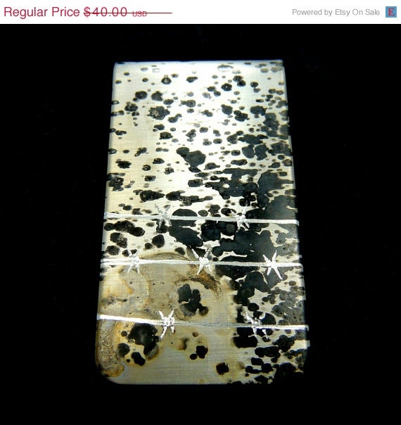 ON SALE SKULL & Barbed Wire Cool Money Clip, Gifts for Men