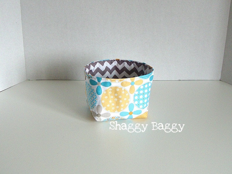 Mini Bucket - fabric storage bin