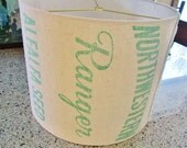 Seed bag lamp shade, Northwestern Ranger Alfalfa Seed