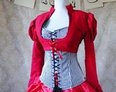 Clearance Sale Steampunk Victorian red jacket-size medium, ready to ship