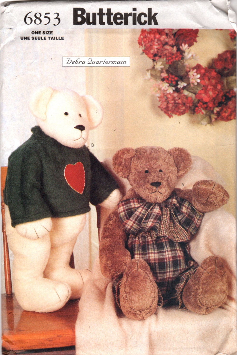 butterick teddy bear pattern