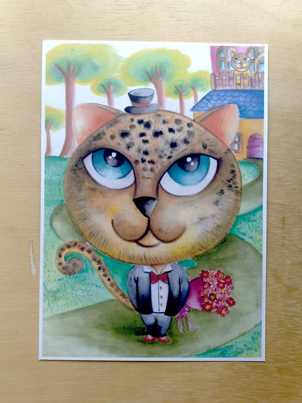Playboy Leopard - 11.7 x 8.3 Art Print