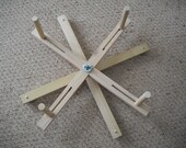 Yarn swift, spinning accessory, adjustable, wide stand, collapsible for travel or storage, yarn swift for handspun