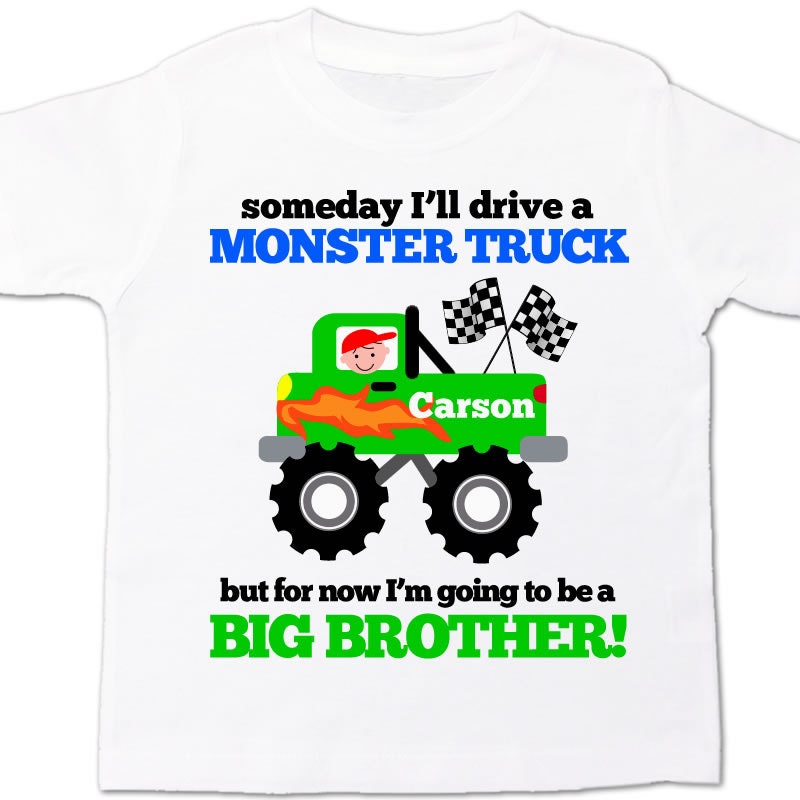 Big brother to be monster truck pregnancy announcement Tshirt