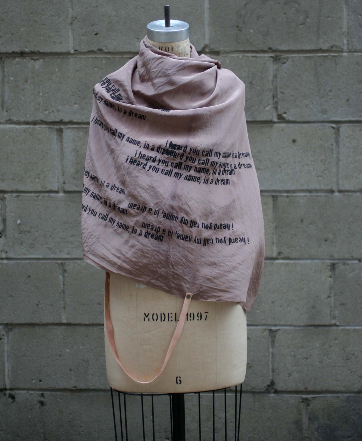Studio SALE Women's Silk Scarves/Women's Spring Fashion/ Spring Accessories/Silk Scarves/Text Scarf/Leather Scarves