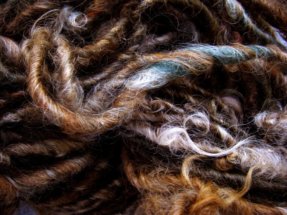 Handspun Bulky Wool and Mohair Yarn by KnoxFarmfiber