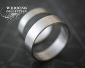 Palladium Wedding Bands 4mm & 6mm All Recycled Metal Hand Forged