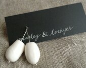 Ceramic Pod Drop Earrings