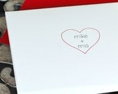 Personalized Wedding Thank You Cards . Bridal Shower Thank You Cards . Wedding Thank You Cards - Thank You Notes - You &  Me Heart