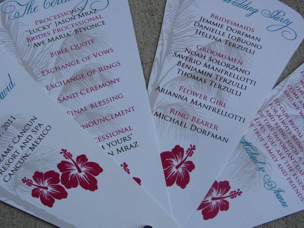 DEPOSIT: 4 Petal Wedding Program