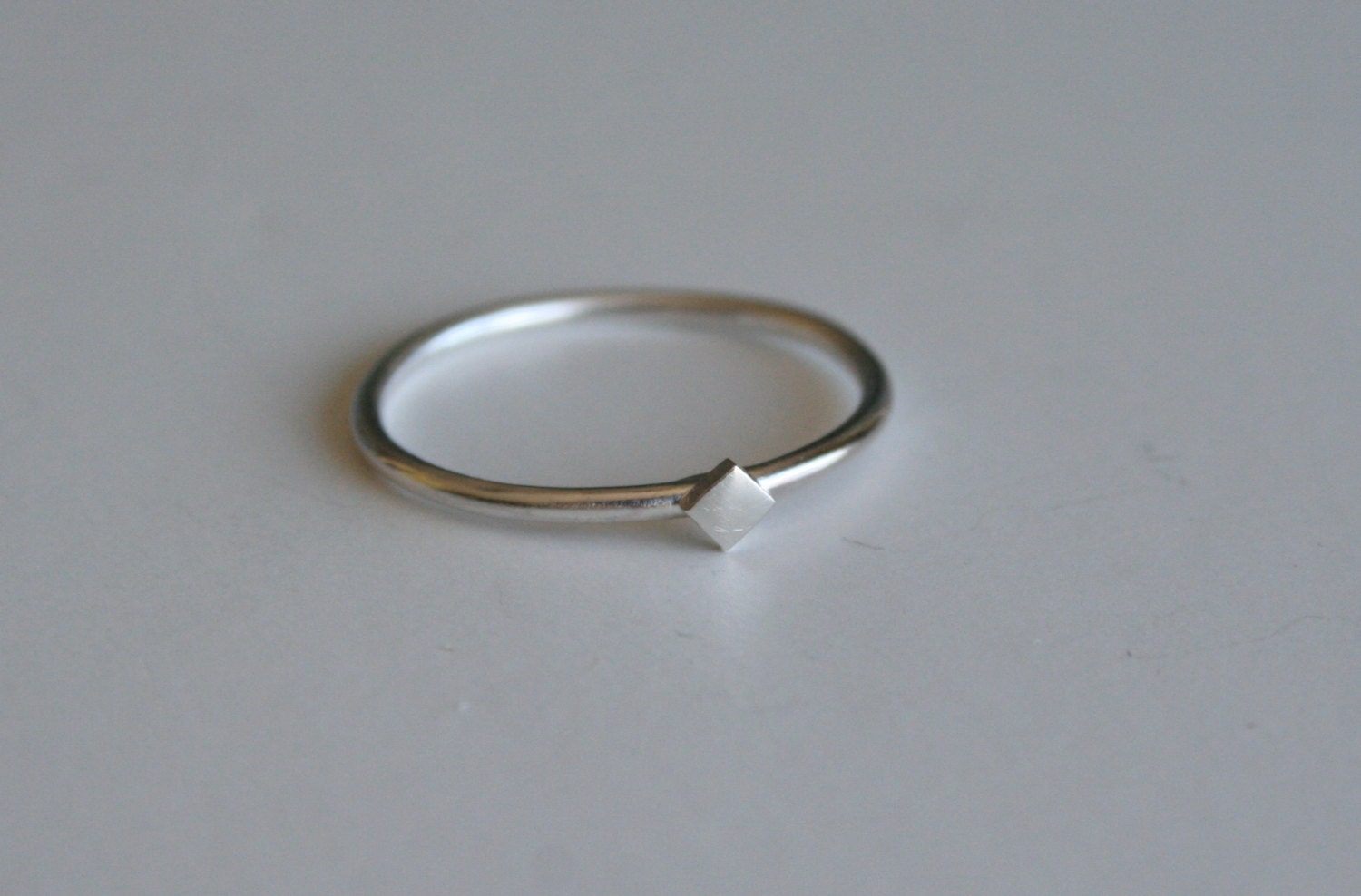 Sterling Silver Diamond Ring