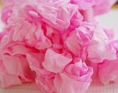 Crinkled Ribbon-Neon Pink