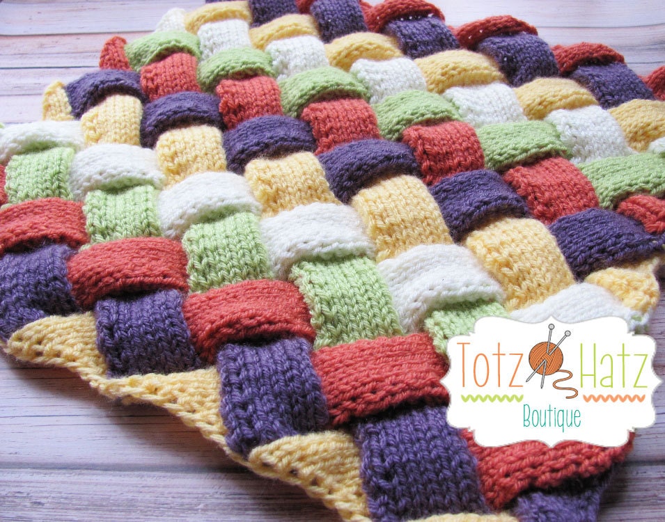 NEW Interlace Hand Knitted Mini Blanket - Ready To Ship