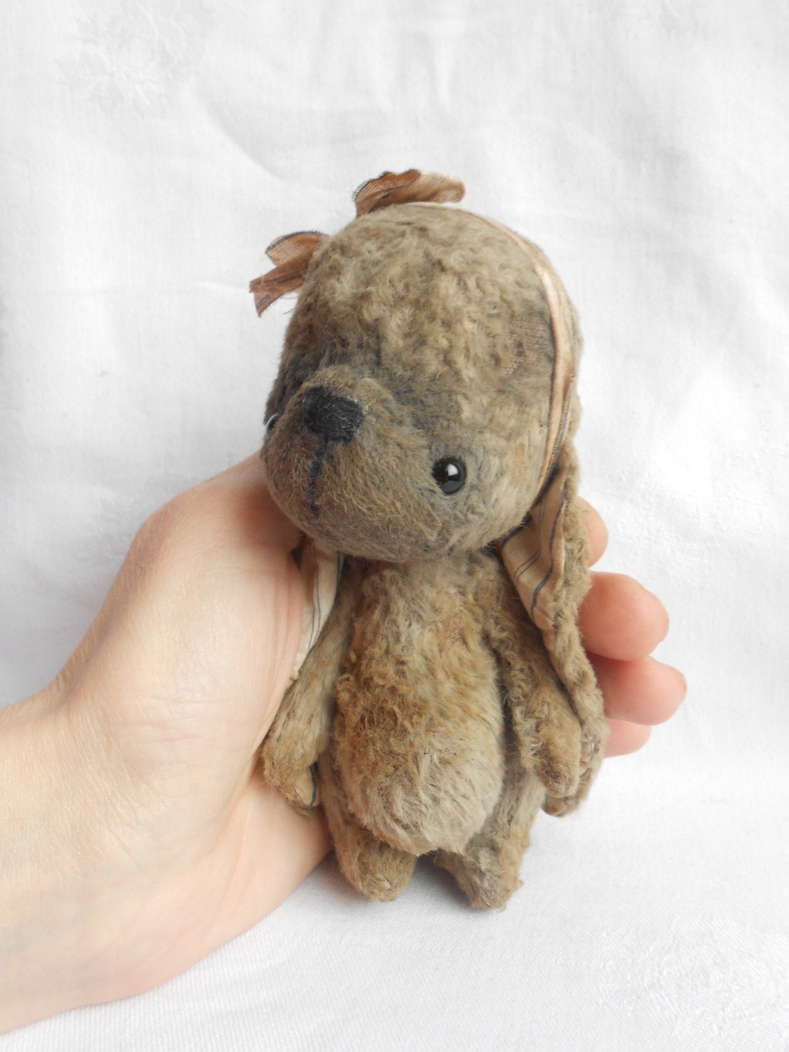 Artist bear bunny made to order by Sylvie Touzard