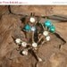 Summer Sale Vintage Gold STARLING Tree Brooch with rhinestones