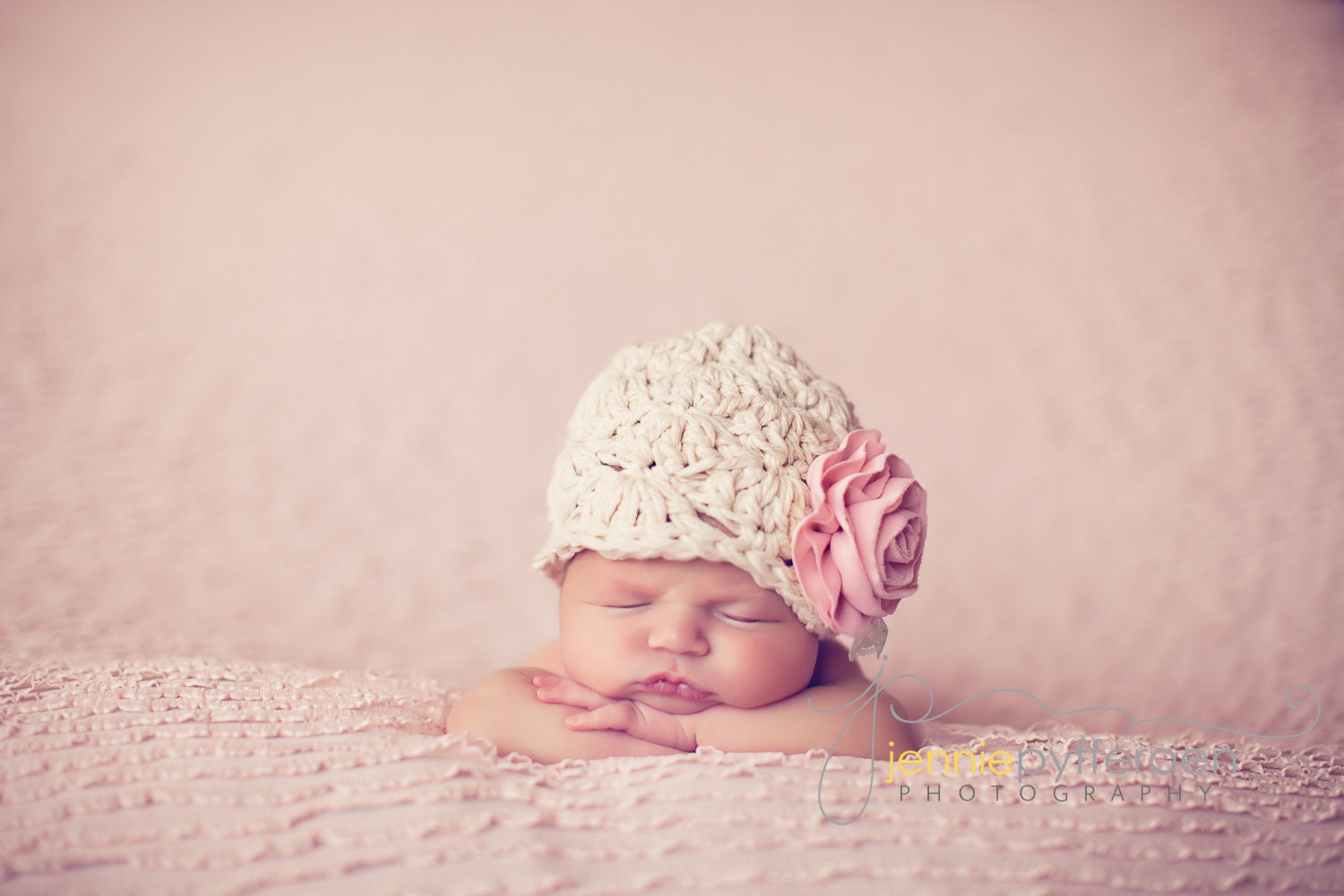 CUSTOM Baby Girl Hat ... Photo Prop ... Flower Hat ... 3 to 6 month Baby Hat ... Vintage Baby Hat ... Dumpling (size 3 to 6 months)