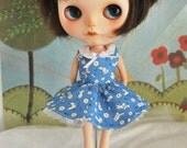 Atomic Blythe Vintage Style Party Dress Retro Print