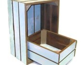 Recycled Wood Nesting Crates Storage Boxes Century Old Wood