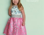 The Modern Princess Dress in Pastel - Retro halter style dress - sizes 12/18mo, 18/24mo, 2T, 3T, 4T, 5/6, 7/8, 9/10
