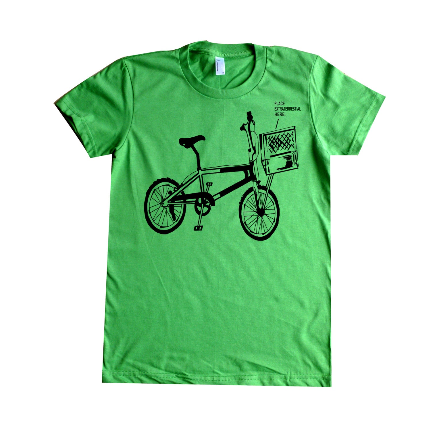 Extraterrestial E.T. Bicycle Women's T-Shirt  American Apparel  S, M, L, XL In 5 Colors